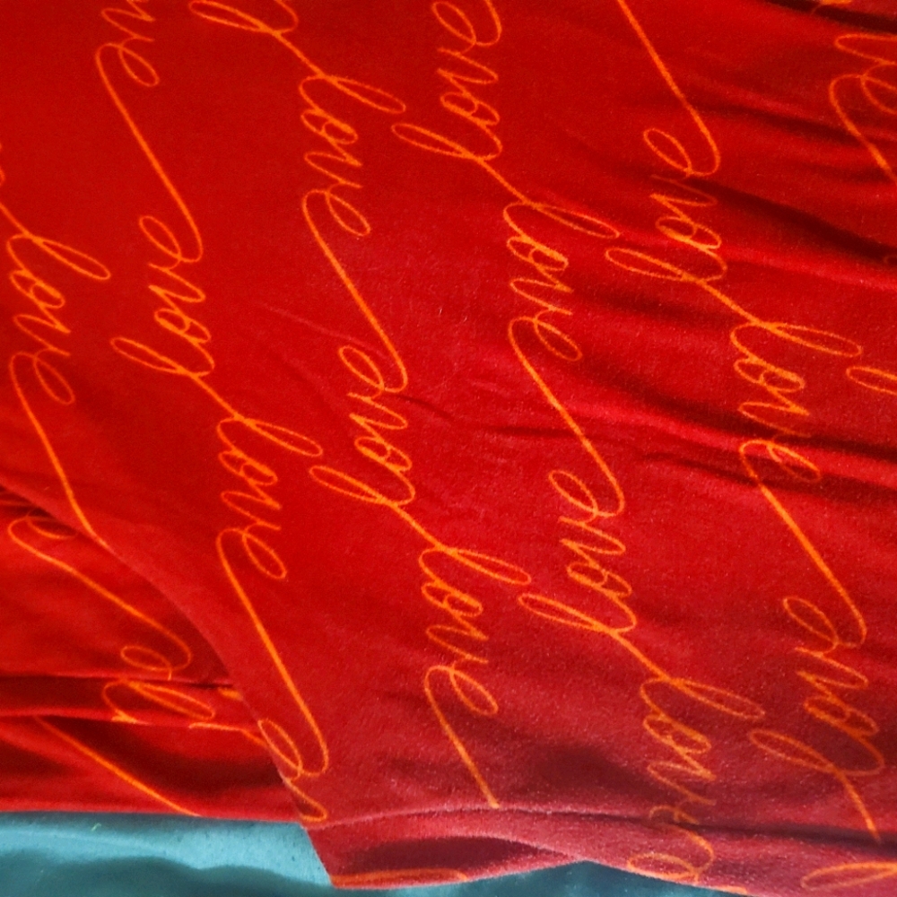 Lularoe Red Script Leggings TV Love Valentines